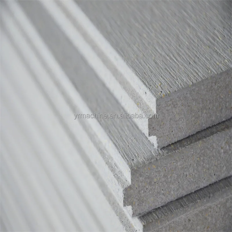 Full Automatic Lightweight Fiber Cement Board Production Line Without Paper Pulp With Fiber Glass Mesh