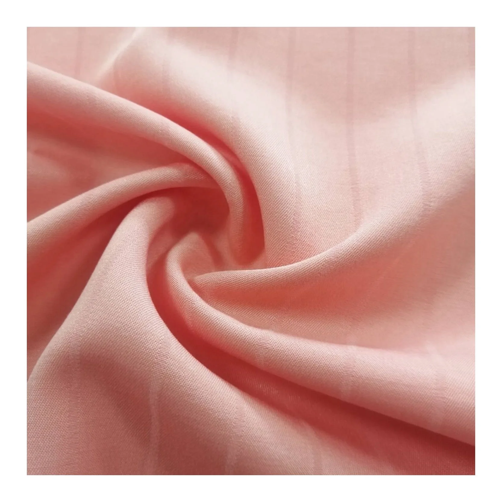 Like Cupro Fabric Smooth And Soft Hand Feel Stripe Woven Fabric Polyester Rayon Fabric For Women Sleepwear Blouse Dress