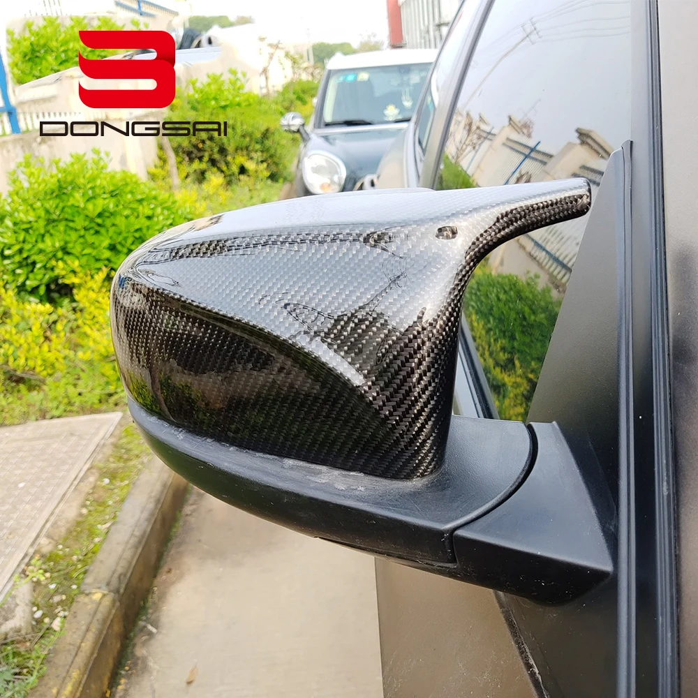 Carbon Fiber Side Door Rear View M Look Wing Mirror Covers Caps for BMW X5 E70 X6 E71 2007+