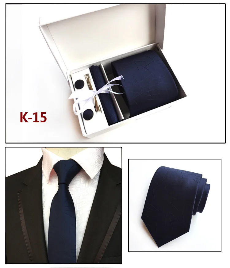  XUNBEI New Style Fashion Stripe Silk Necktie With Gift Box Formal Fabric For Neckties