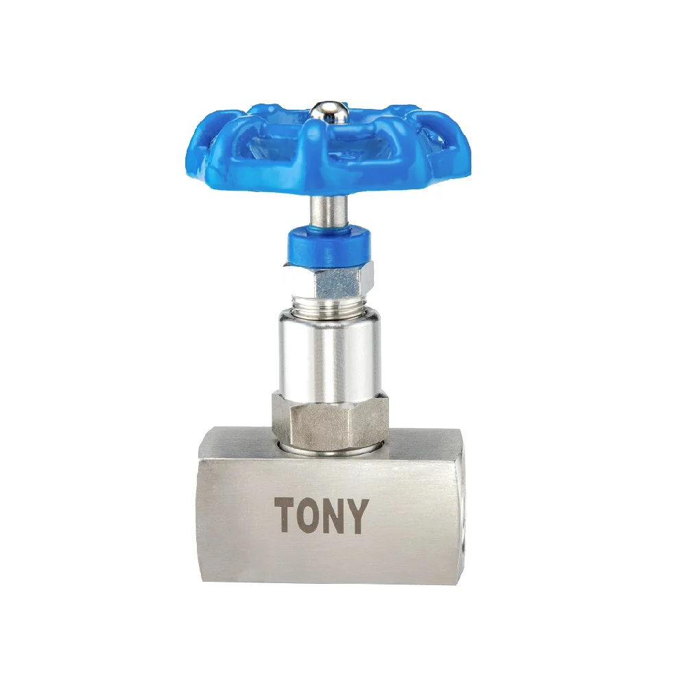 
TONY Stainless Steel Needle Valve High Pressure Female Thread Gauge Needle Valve Hydraulic Needle Valve 