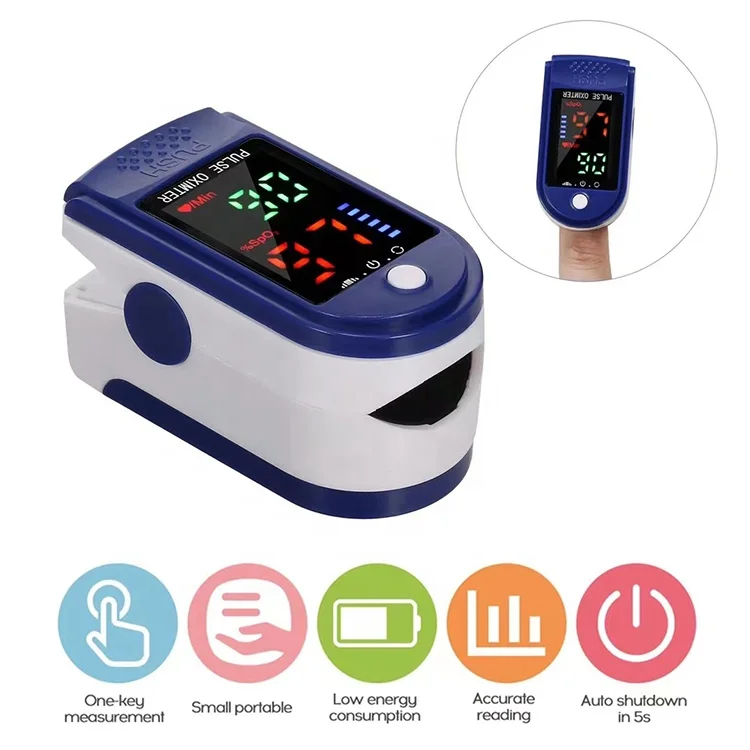  Wholesale Medical Equipment Lk87 4 Colors LED Display Finger Oximet Monitor Detector Smart Fingertip Pulse Blood