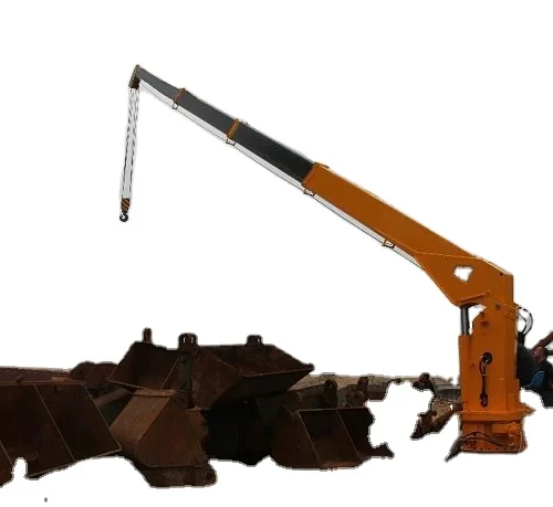 Wire Rope Lift Ship Hydraulic Marine Deck Telescopic Yacht Deck Marine Ship Lifting Knuckle Boom marine crane