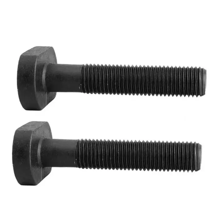 High-Strength T-Type GB37 Plate Bolts Class 8.8 Blackened Screws with Plate Groove High-Strength Blackening T-Type Screw