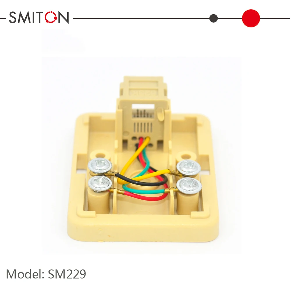 Telephone junction box rj11 single port 6 pin 4 core terminal box