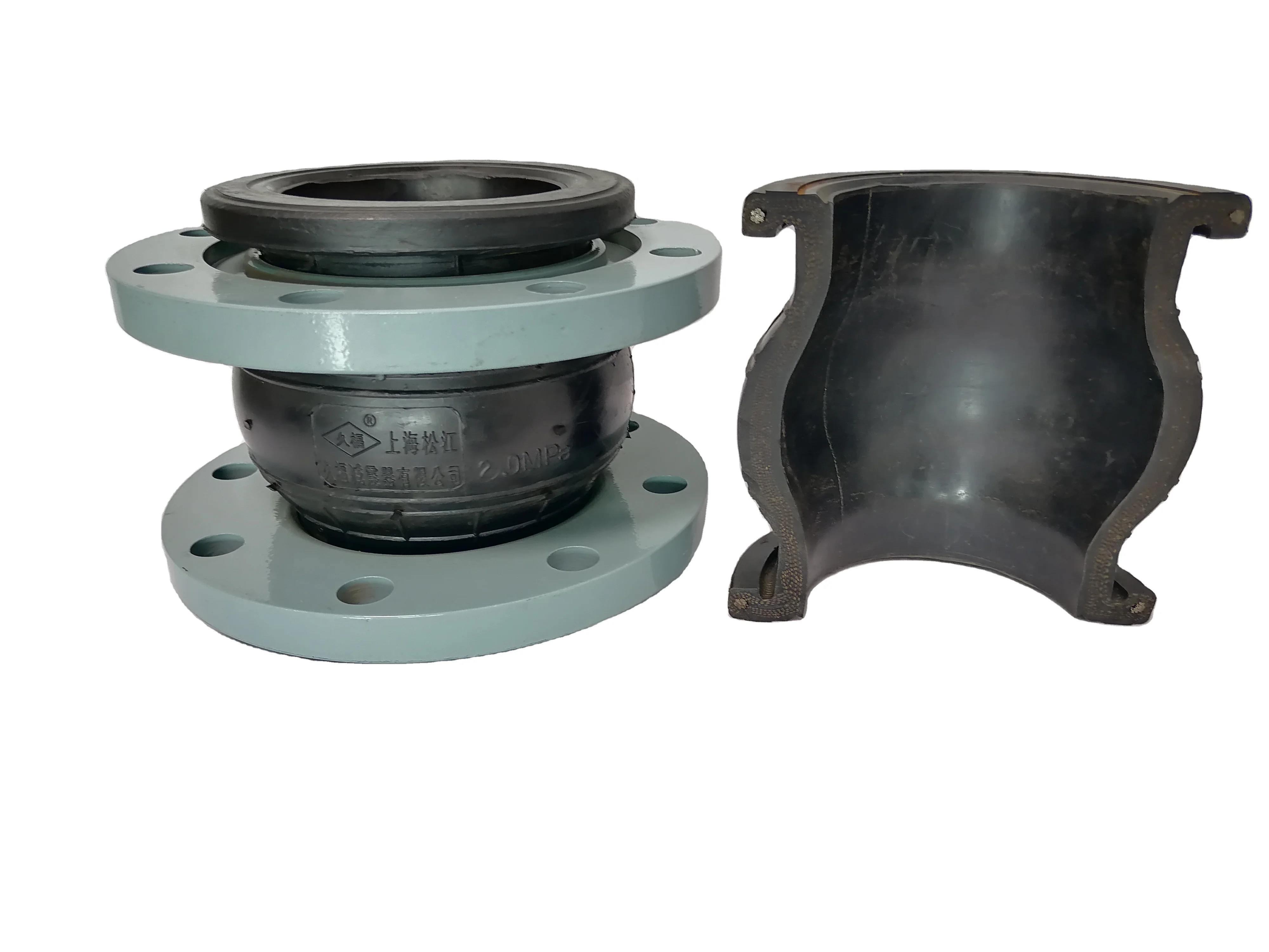 Best quality wire reinforced Flanged Connector Coupling Pipeline Bellows Compensator Price EPDM Flexible Rubber Expansion Joint