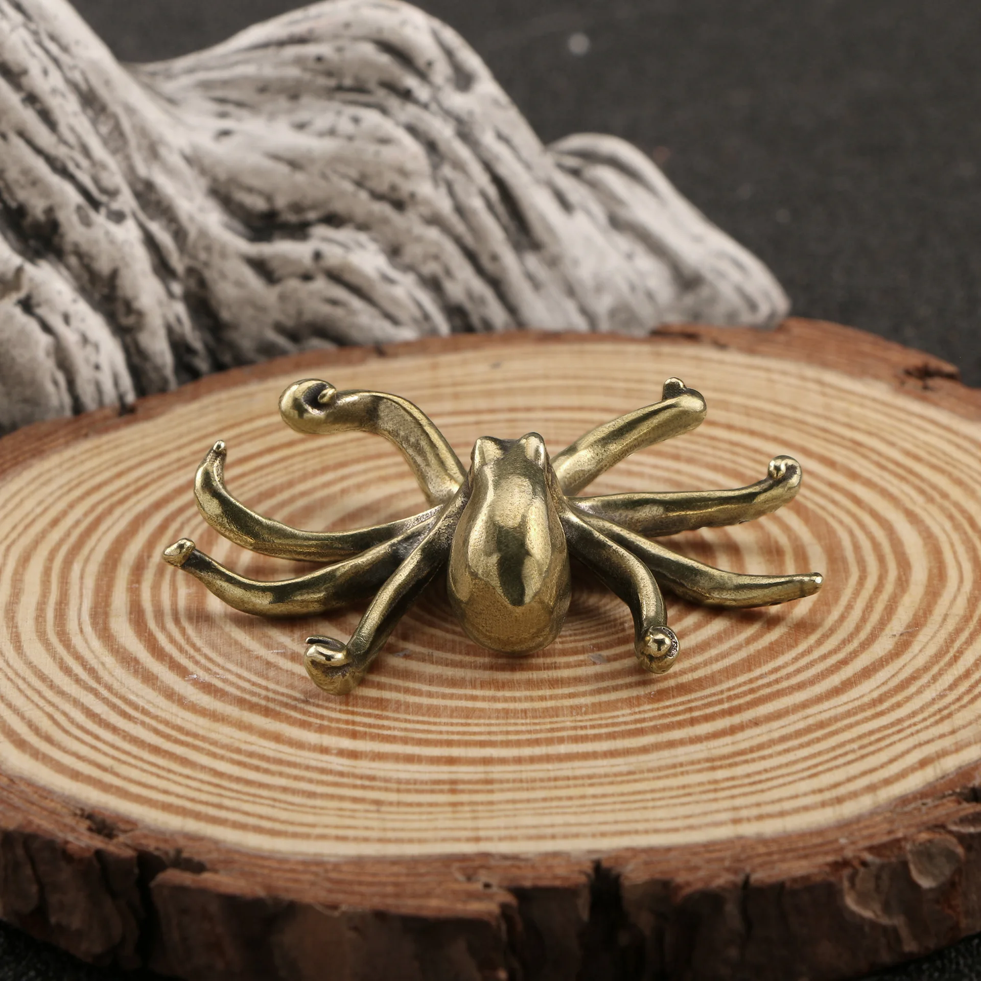 Creative octopus brass ornaments Octopus decoration marine animal crafts