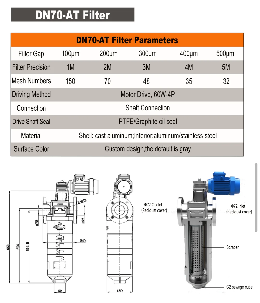 Industrial Instruction Manual Of Self-Cleaning Filter
