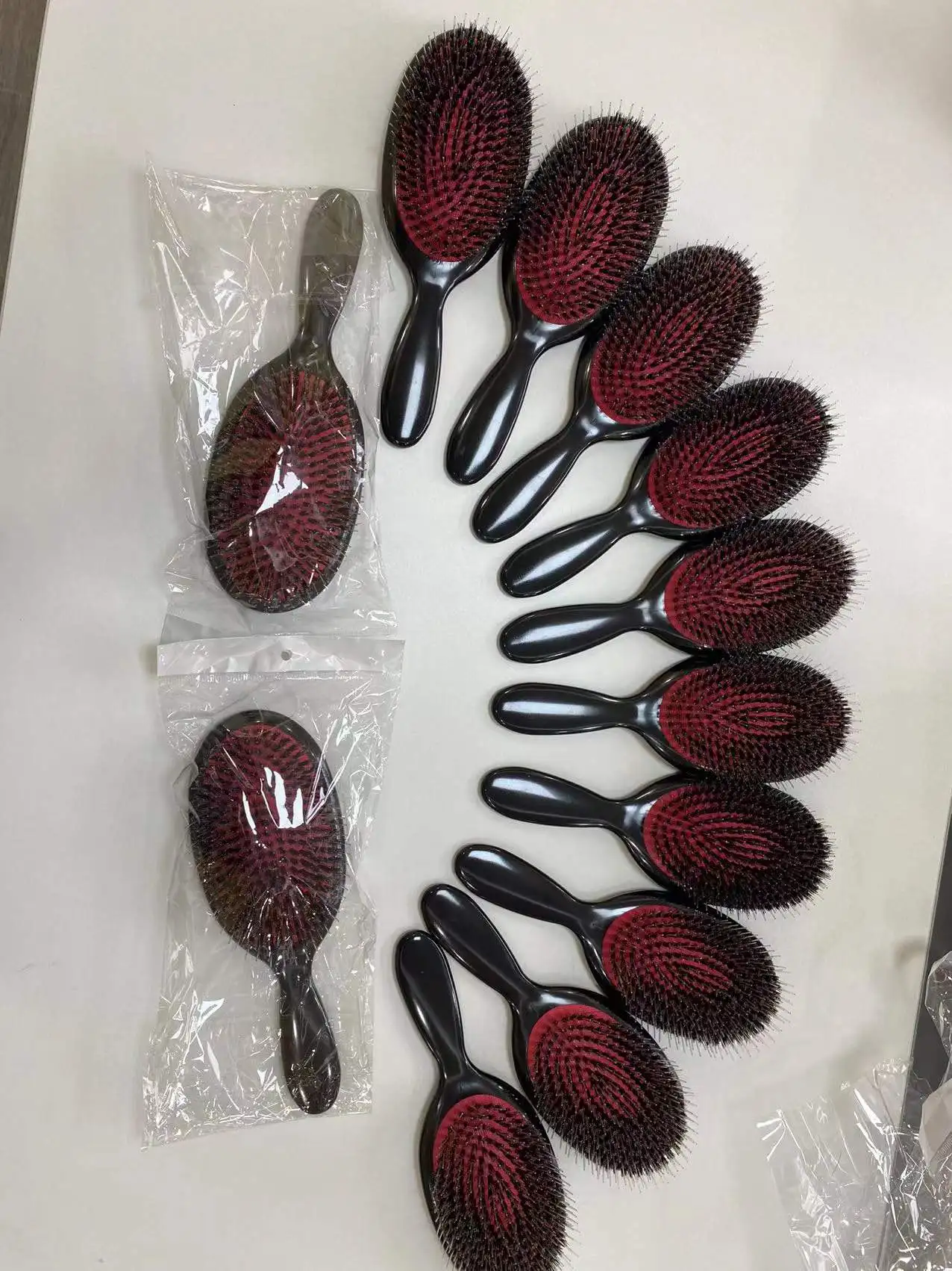 High Quality Low Price For Hair Extension Paddle Brush Hair Massage Boar Bristle Comb Brush