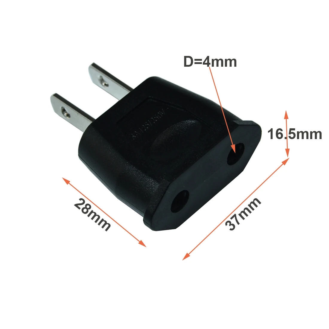 9622Europe EU Euro TO US Travel Charger AC Power Converter