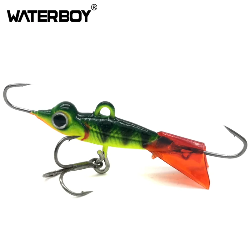 WATERBOY Jig Bait Fishing Hooks 3D Fish eyes Lead Hard Jigging Lure 3.8cm 5g Balancer Winter Ice Fishing Lure