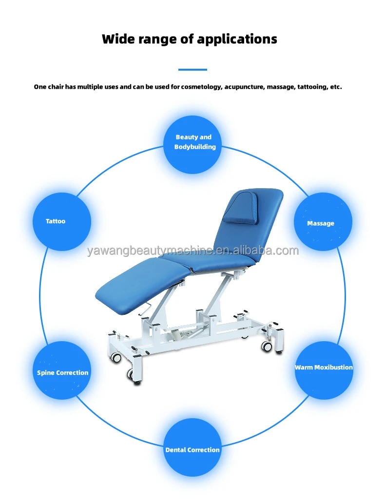 Electric Massage Table Therapeutic Ultrasound Stretcher Examination Couch Electric Couch from ,Clinical&Medical Treatment
