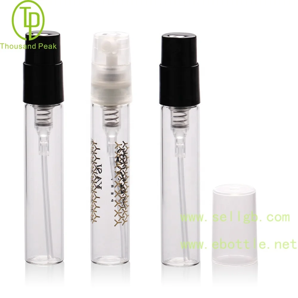 TP-3-04 2ml 3ml Perfume Tester Vials glass bottle with sprayer