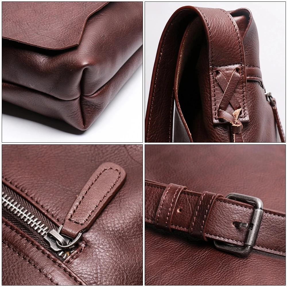 
Genuine Leather Vintage Sling Bag 