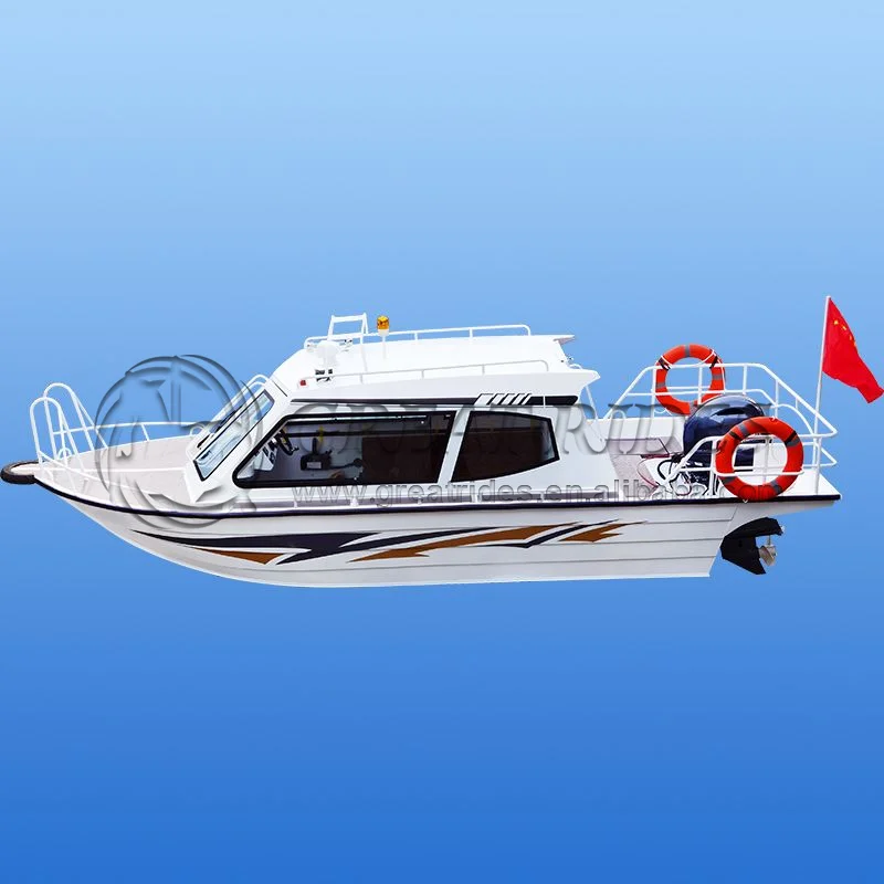 Factory Direct 20 ft/6m Aluminum Fishing Boat China Durable Good Quality Speed boat For Fishing and Water Sports