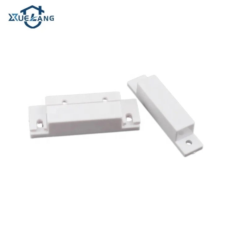 Surface Mount Wired NC/NO Door Contact Sensor Quick Connect Spacers,Screws and Cover White