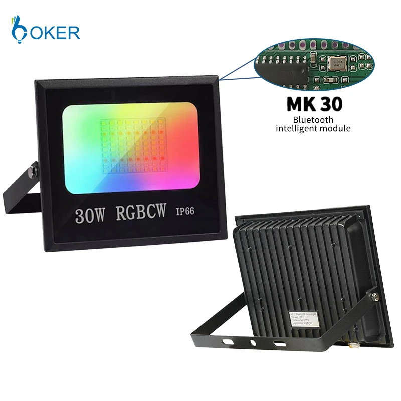 Уличный садовый проектор для вечеринки Smart RGB 30 Вт 50 портативный прожектор безопасности водонепроницаемый IP65 светодиодный