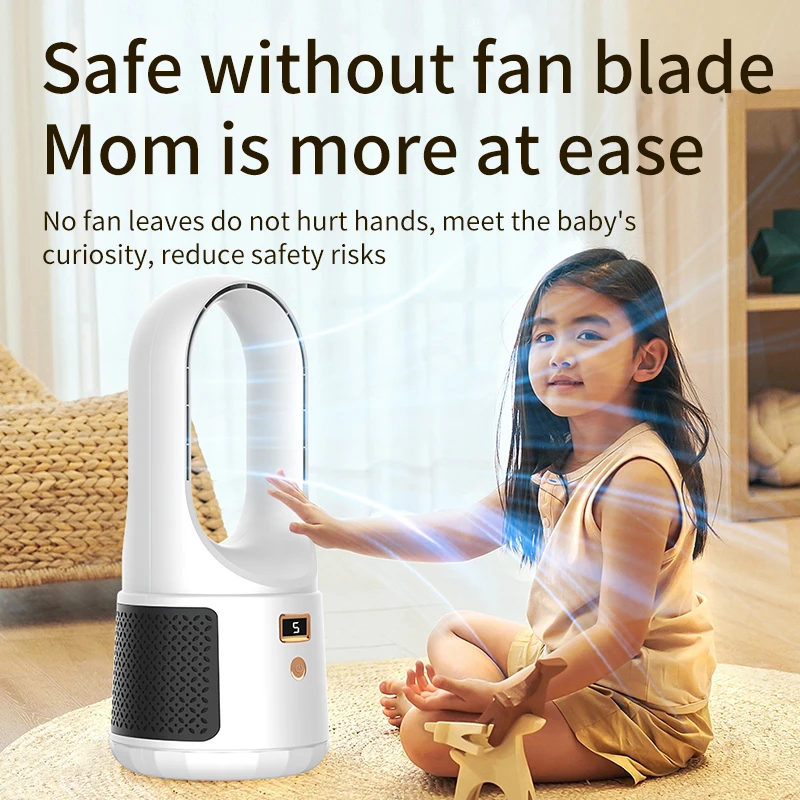 Wholesale Office Desktop Fan Portable Vertical Usb Noiseless Bladeless Fan