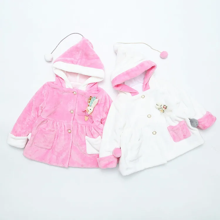 
Girl baby coat girls Korean style outerwear infant spring hooded coat 