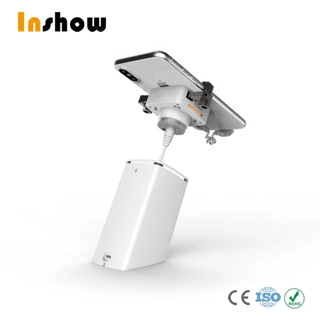 INSHOW A100-CW retractable wire anti theft alarm Anti-theft Device Cellphone Anti Theft Alarm Holder