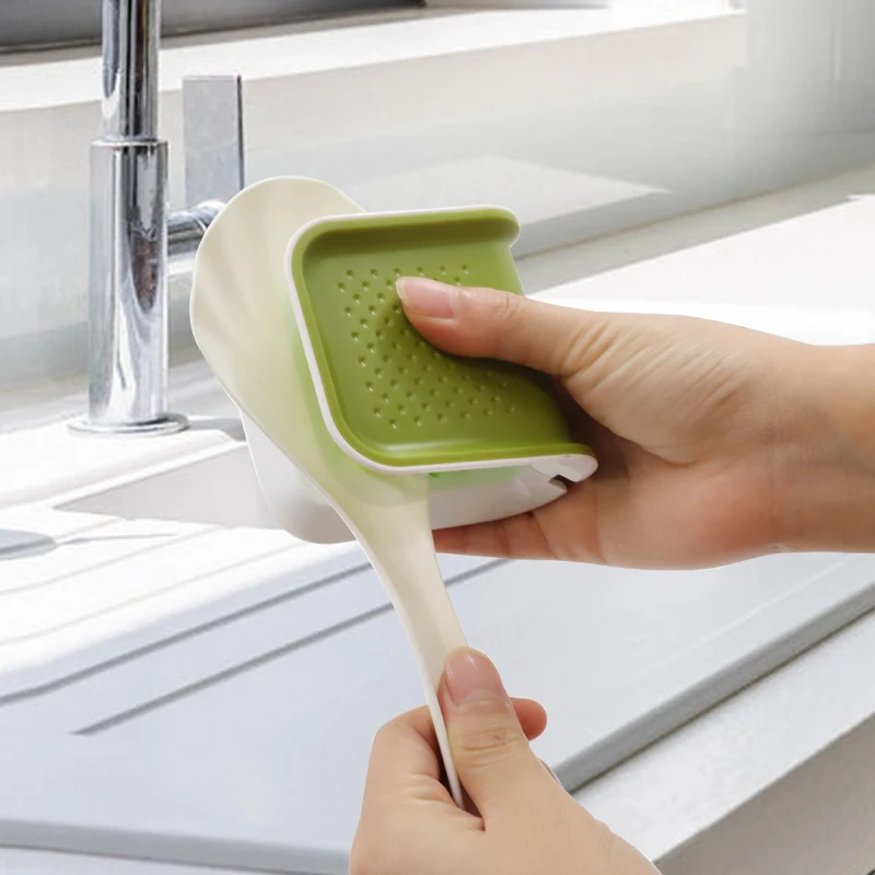 Knife Cleaner Chopsticks and Fork Cleaning Brush Cutlery Cleaner Utensil Bristle Scrubber Spoon Double Sided Washing Brush