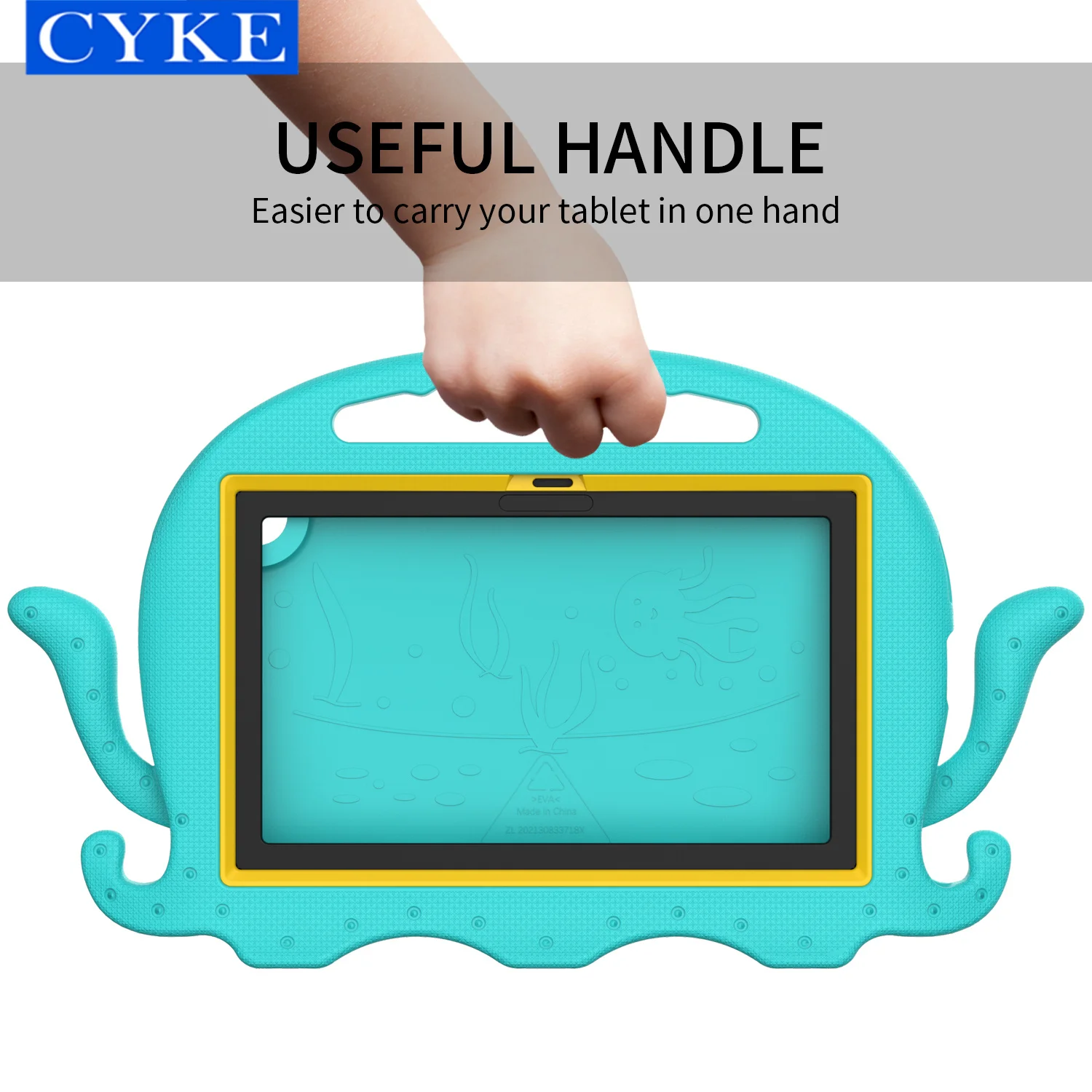 CYKE Eva Foam Kids Full Body Shockproof Tablet Case Shoulder Strap For Samsung Galaxy Tab A7 T500 T505 10.4 2020