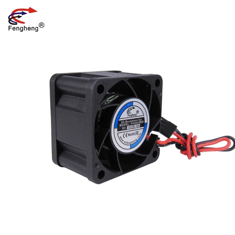High-Quality 40mm DC Industrial Fans Black Square Small Fan 40x40x28mm 4028 12V 24V Switch Console Cooling Fan