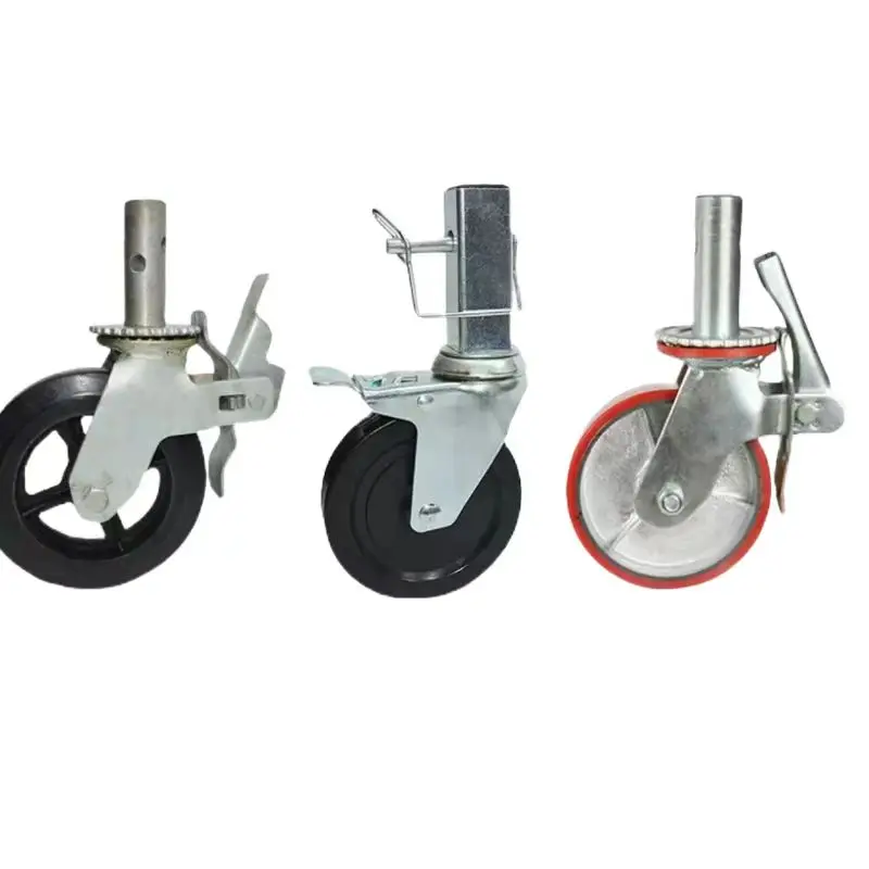 Mobile Scaffolding Building Materials Construction Steel Caster Wheel rubber caster
