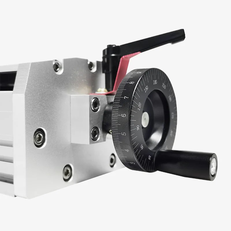 Semi Enclosed manual linear guide rail CNC cross high precision slide table dovetail groove sliding table module LYKR120S 200mm