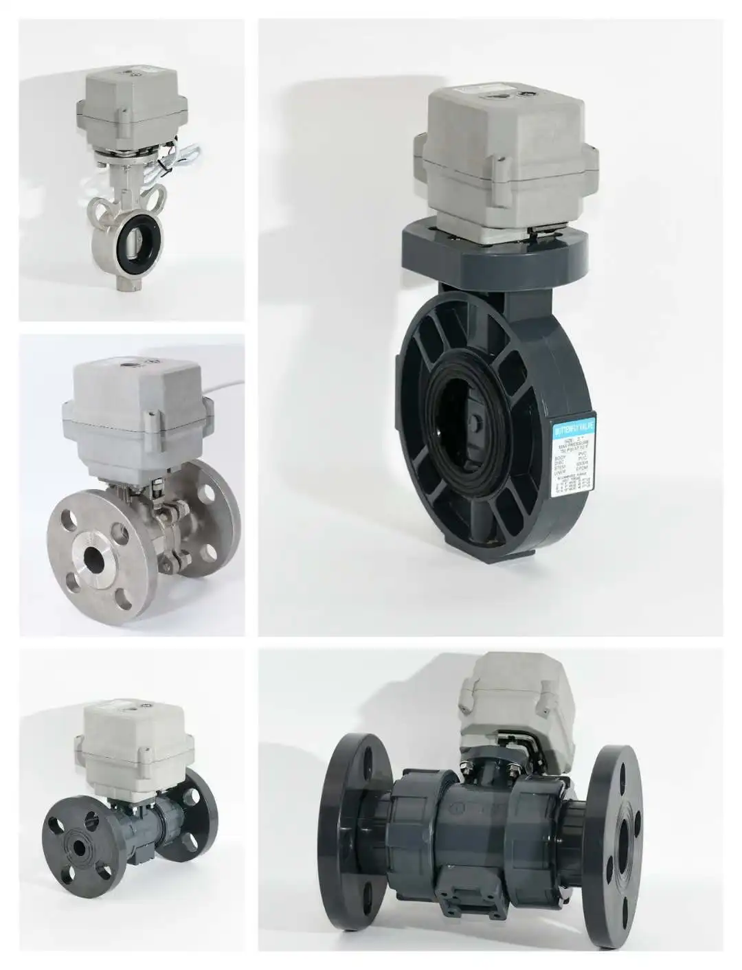 Конденсатор обратный AC110-230v ПВХ фланцевый 3/4 'клапан моторизованный шаровой клапан