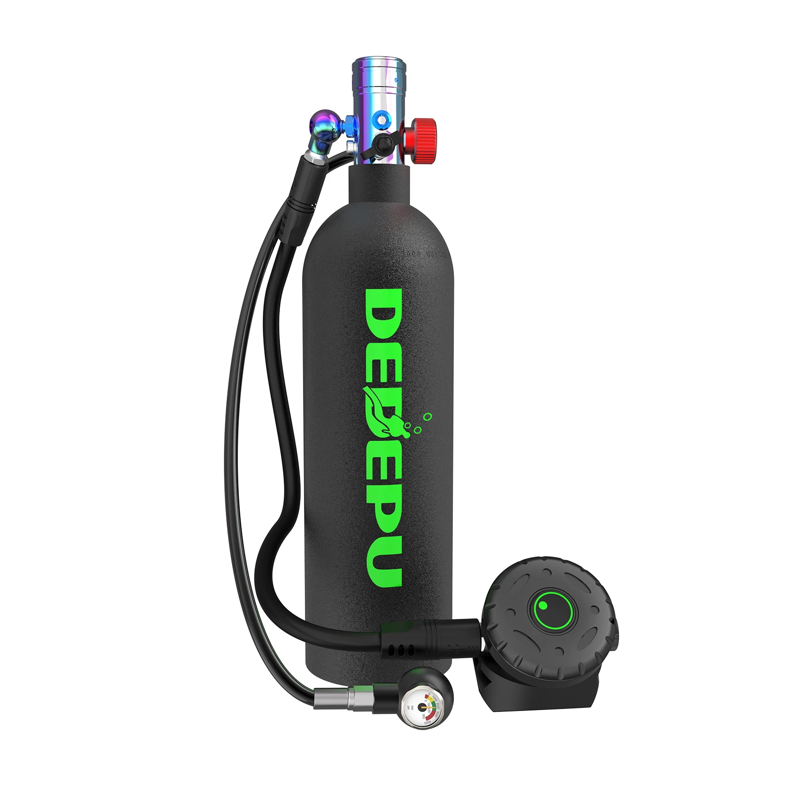 Dedepu 2.3L Full Diving Equipment BCD Scuba Diving Air Tank with High Pressure Oxygen Suits and Accessories