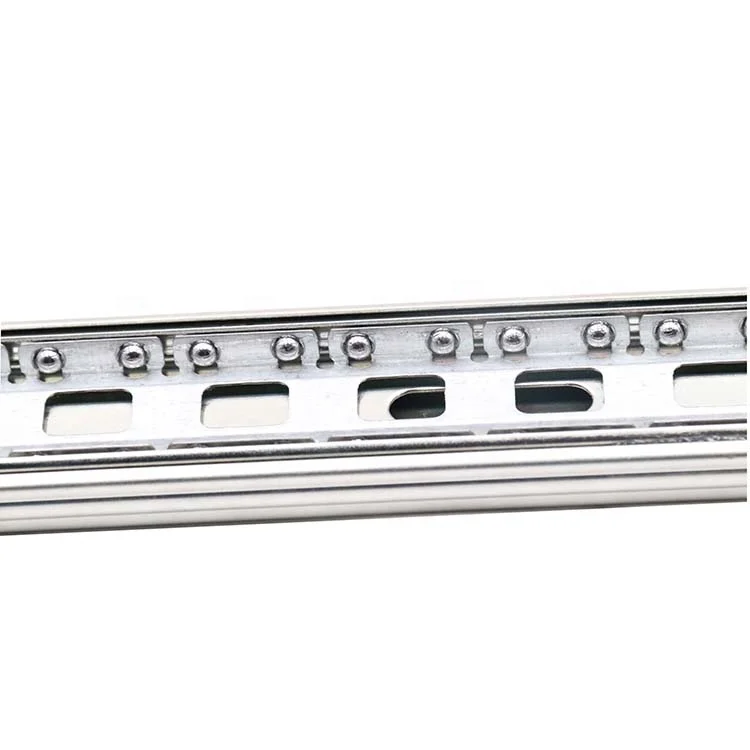 3 Ball Bearing Drawer Slides 42mm Linear Guide Rail Open Drawer for Furniture