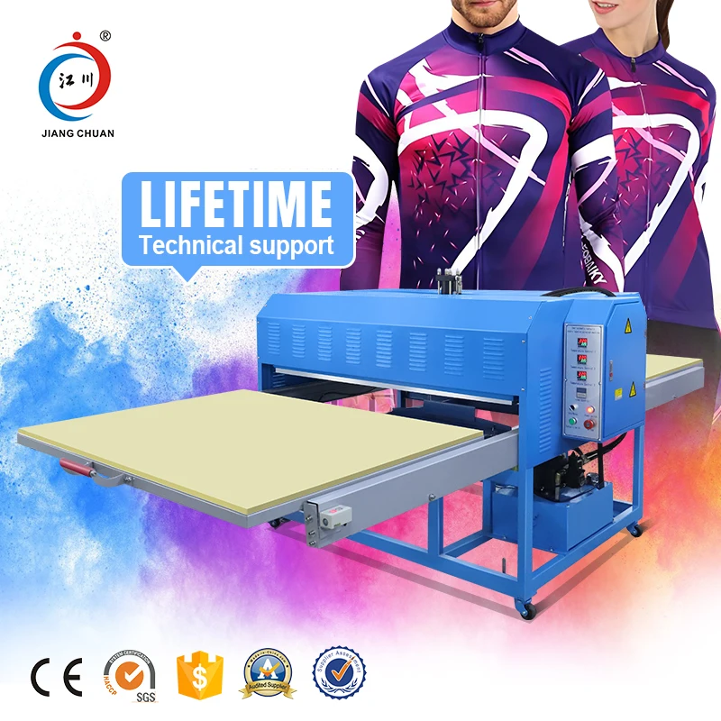 Good Sublimation Printing Hydraulic Large Format Dual Working Station Heat Press Machine 100*120