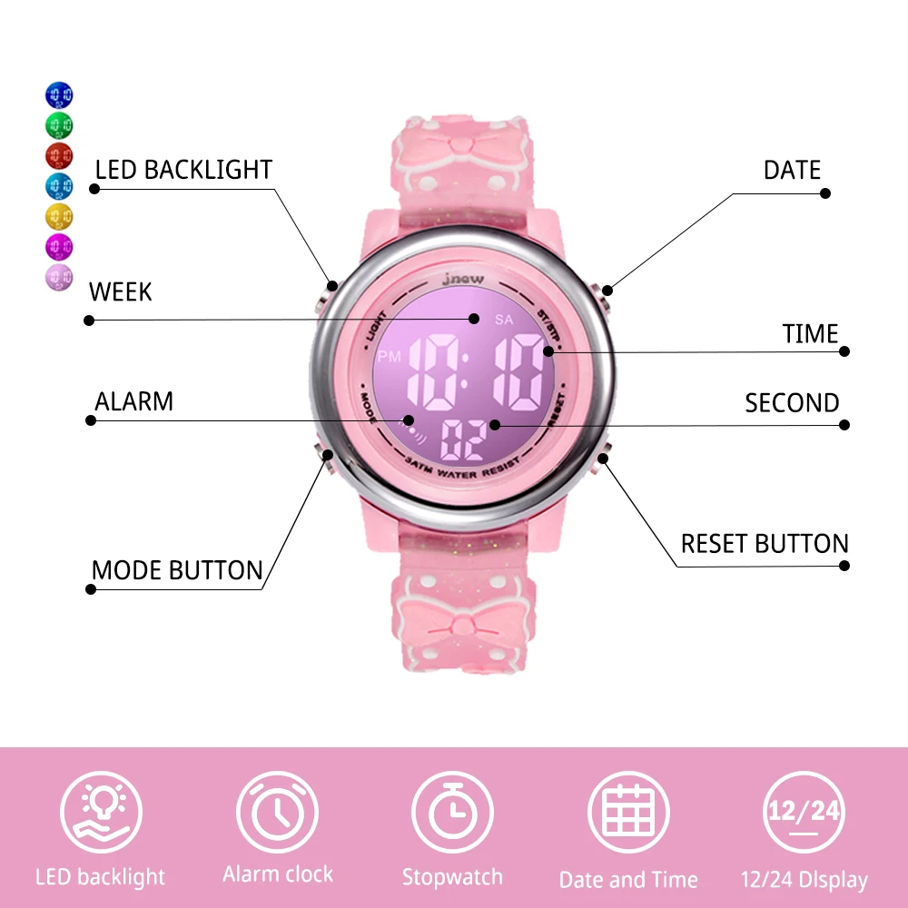 Genuine digital Watches Waterproof Cartoon Digital Watch Children Wrist