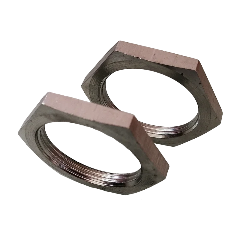 
Stainless steel hard tube hexagonal anti-loosening galvanized pipe lock nut 