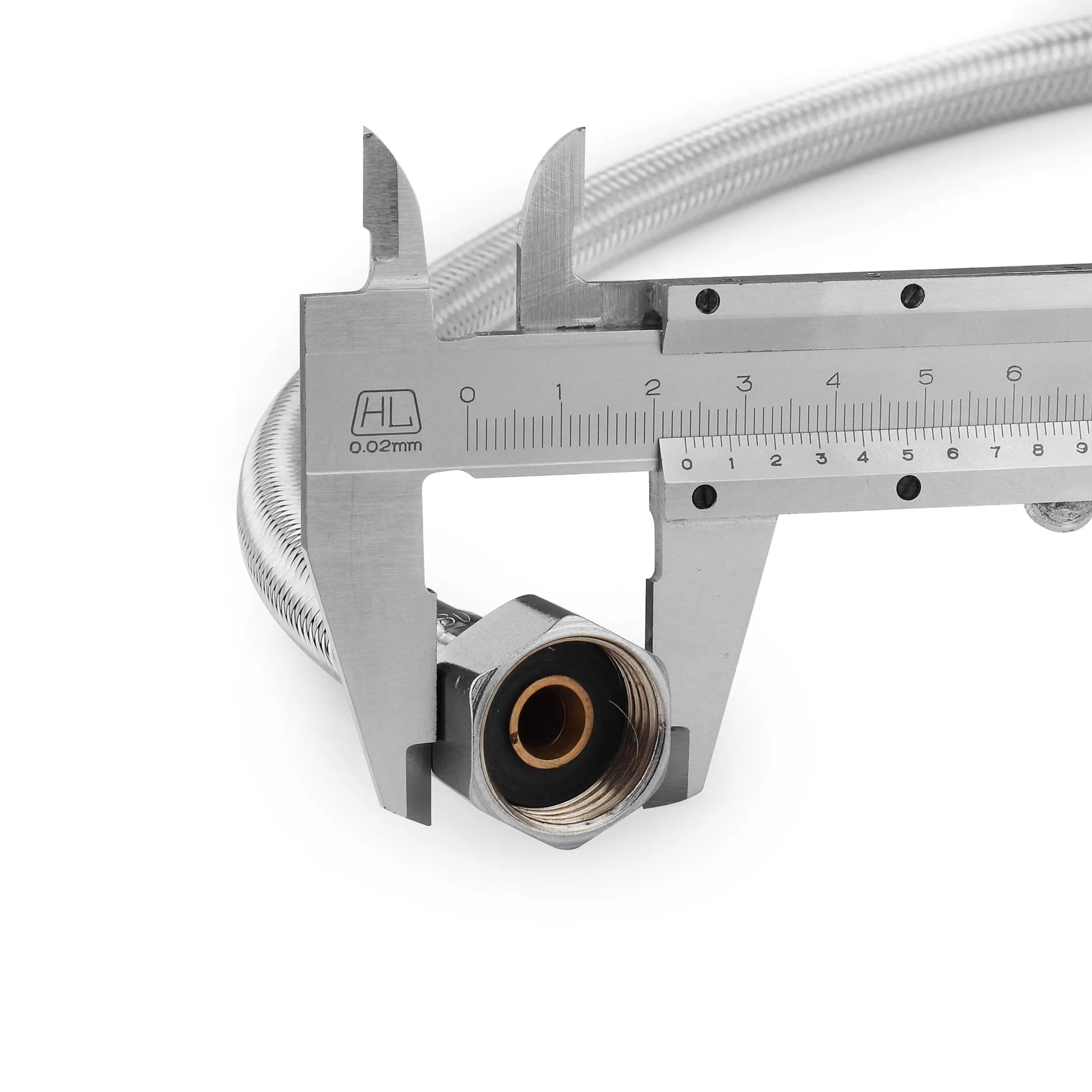 SS304 F1/2 * 45 см сантехнические шланги из нержавеющей стали полосатый Плетеный водопроводный гибкий шланг