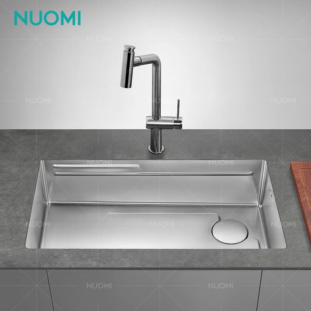 Многофункциональная раковина NUOMI BERTHA ручной работы современная кухонная подмонтированная Коммерческая Скрытая из нержавеющей стали для кухни