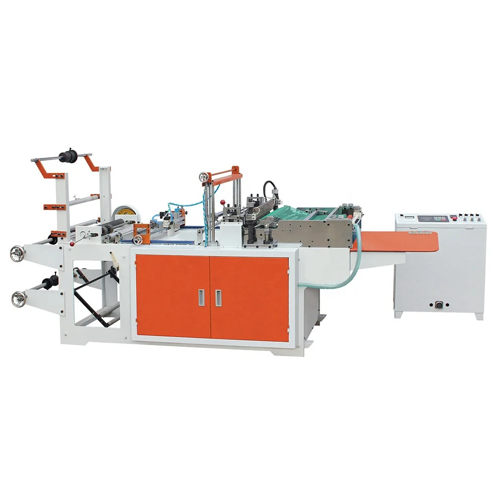 Taiwan quality automatic recycled plastic opp pp bopp polypropylene square bottom bag making machine