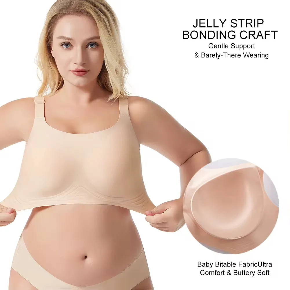 Soft Support Seamless Nursing Bras Pregnant Adults Comfortable Maternity Feeding Lingerie Front Clips Breathable Solid Pattern