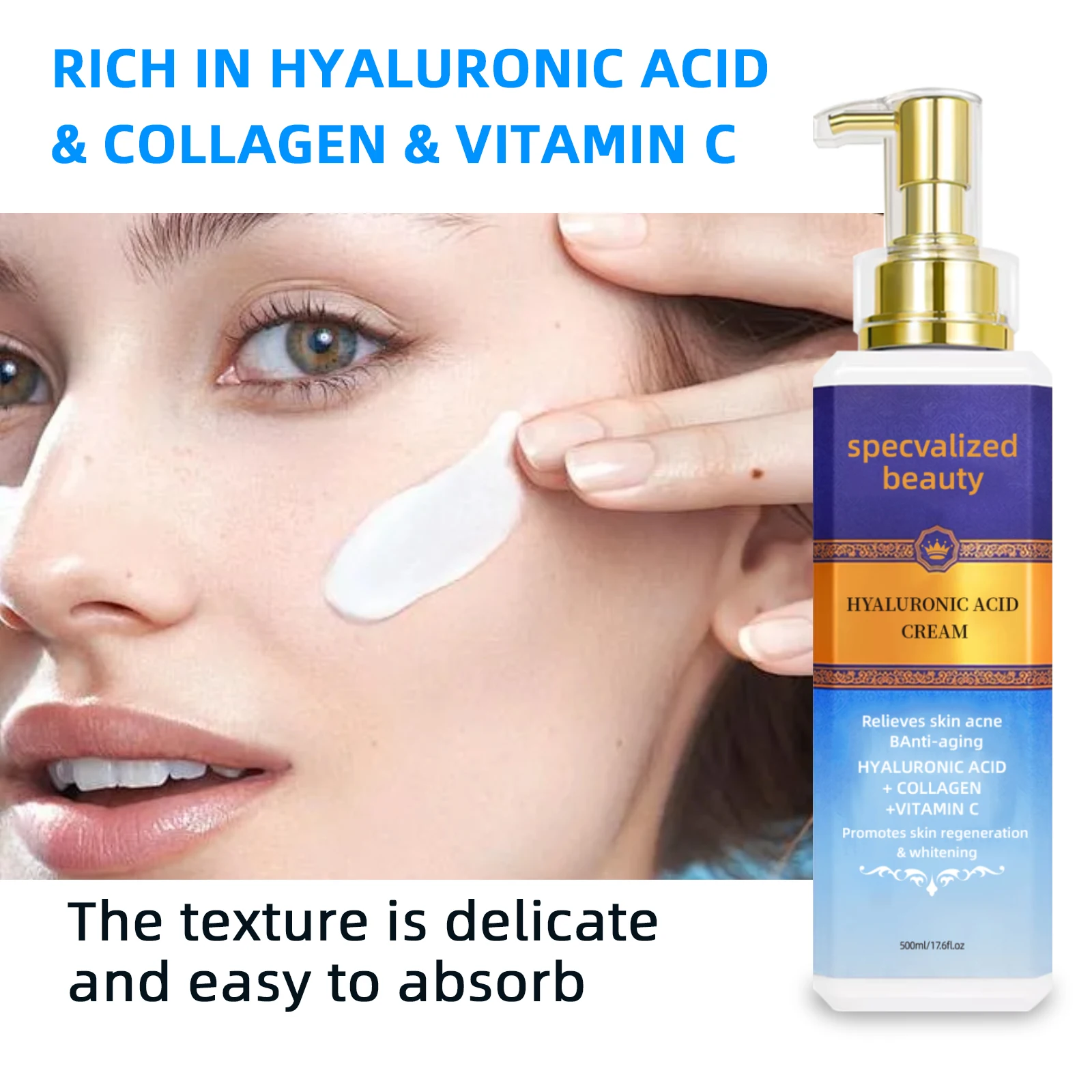Wholesale Retinol Cream Facial Moisturizer Collagen Cream and Hyaluronic Acid Improve fine lines Hydrating Wrinkle Face Cream