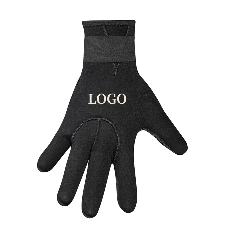 Water Sports 5 Mm Black Rubber Neoprene Glove High Temp Scuba Spearfishing Kayaking Diving Gloves