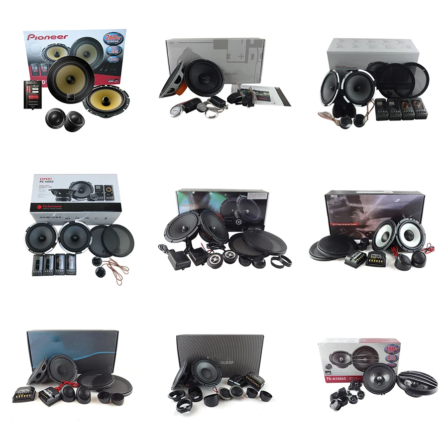 2022 wholesale colorful autonic car speakers TS-6576 subwoofer mid-range speakers and tweeter customization Build 16 years