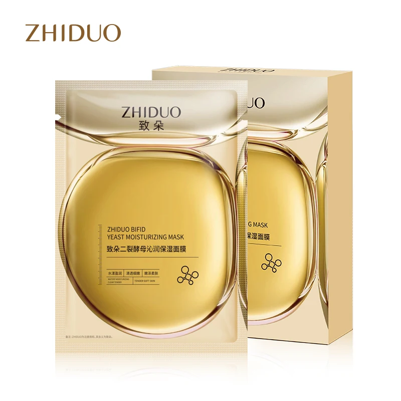 Zhiduo hot selling bifid yeast moisturizing facial mask sheet face mask Moisturizing Whitening Natural Organic Facial Mask