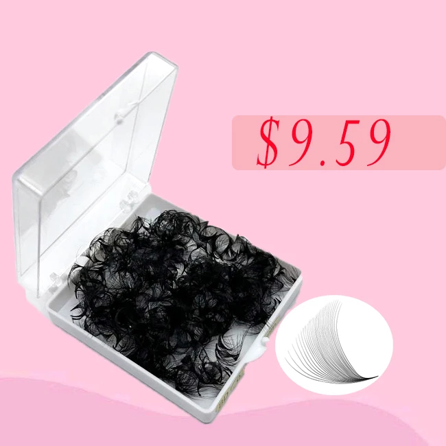Custom 30D 40D 500 loose fans handmade premade fans short base lashes loose volume fans eyelashes suppliers