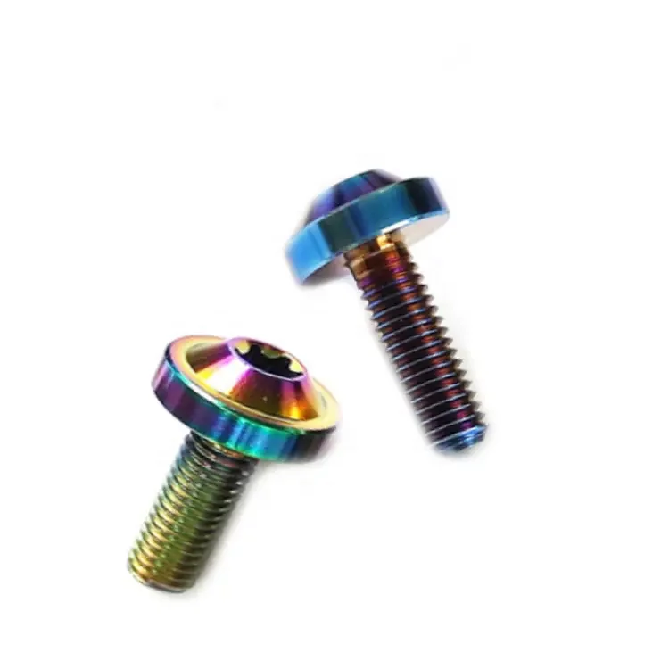 Various Colors High Quality Titanium Screws Titanium Disc Brake Rotor Bolts For Motorcycles