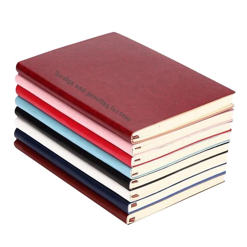 Wholesale Cheap Customized Printing Notebooks 40/120 Sheet a5  Diary Gift Leather Notebook