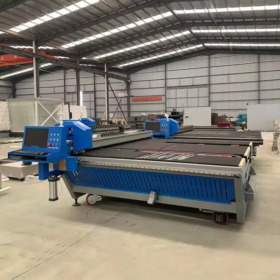 Professional Glass Production Machinery 3 in 1  CNC  Glass Cutting Machine for Cutting Irregular Type Glass and Mirror