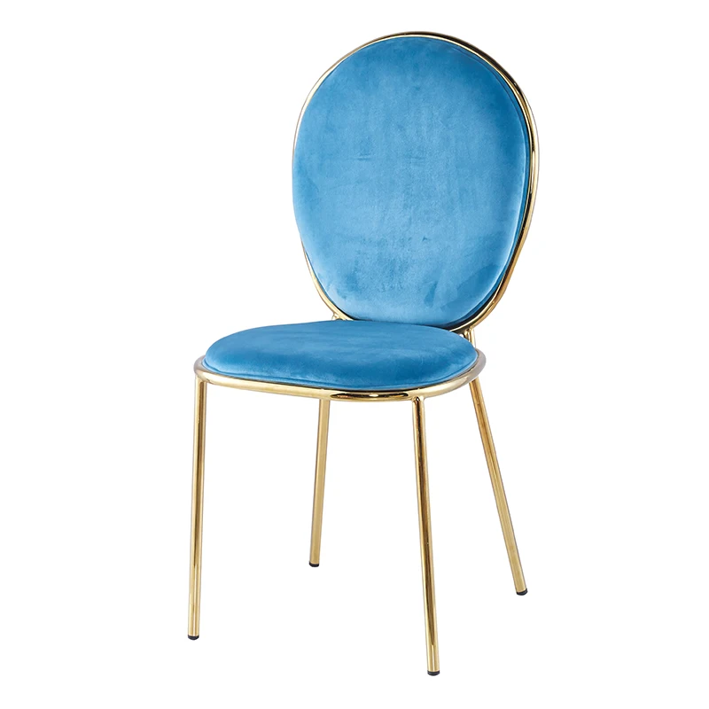 Popular design velvet fabric dining chair for restaurant