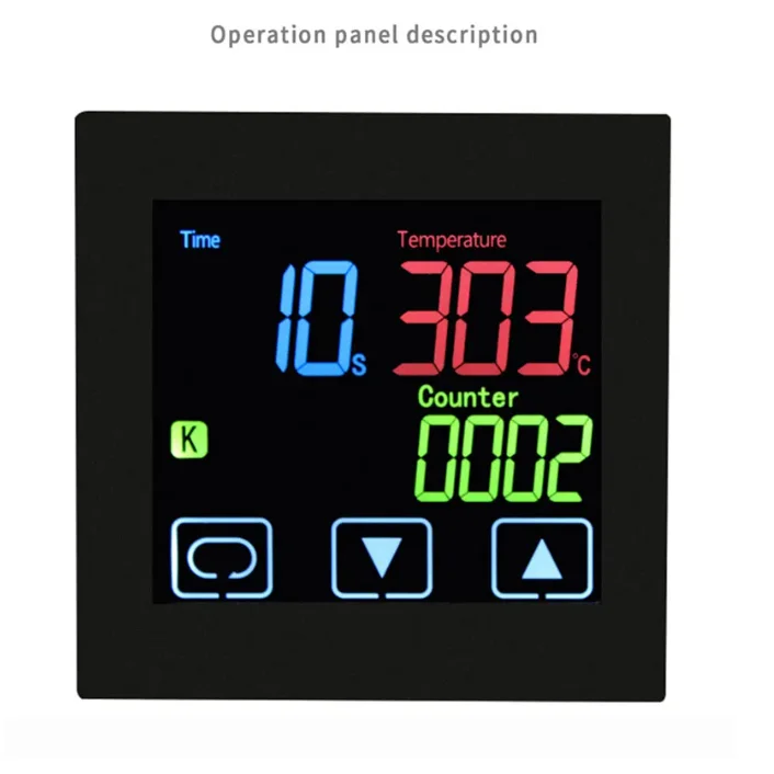 high quality thermostat with timer and counter function LCD display touch screen Time Alarm PID Temperature controller