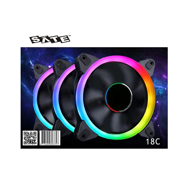 Зат (18C) Пульт дистанционного управления RGB свет чехол для ноутбука вентилятор охлаждения вентилятор бесшумный LED TV PC вентиляторы 6 pin5V компьютерный корпус вентиляторы охлаждения процессора
